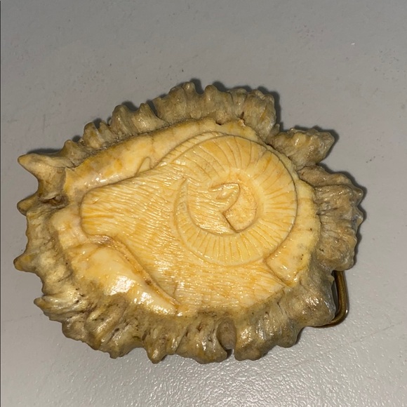 Vintage Ram Head Belt Buckle - Picture 1 of 5